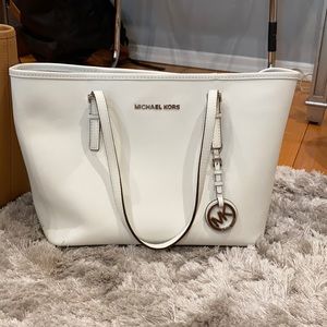 Michael Kors White mini tote bag